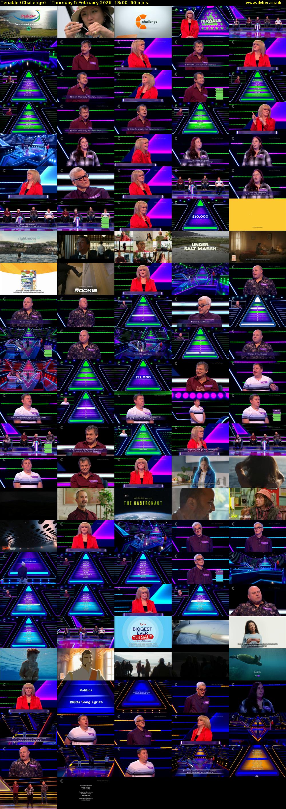 Tenable (Challenge) Thursday 5 February 2026 18:00 - 19:00