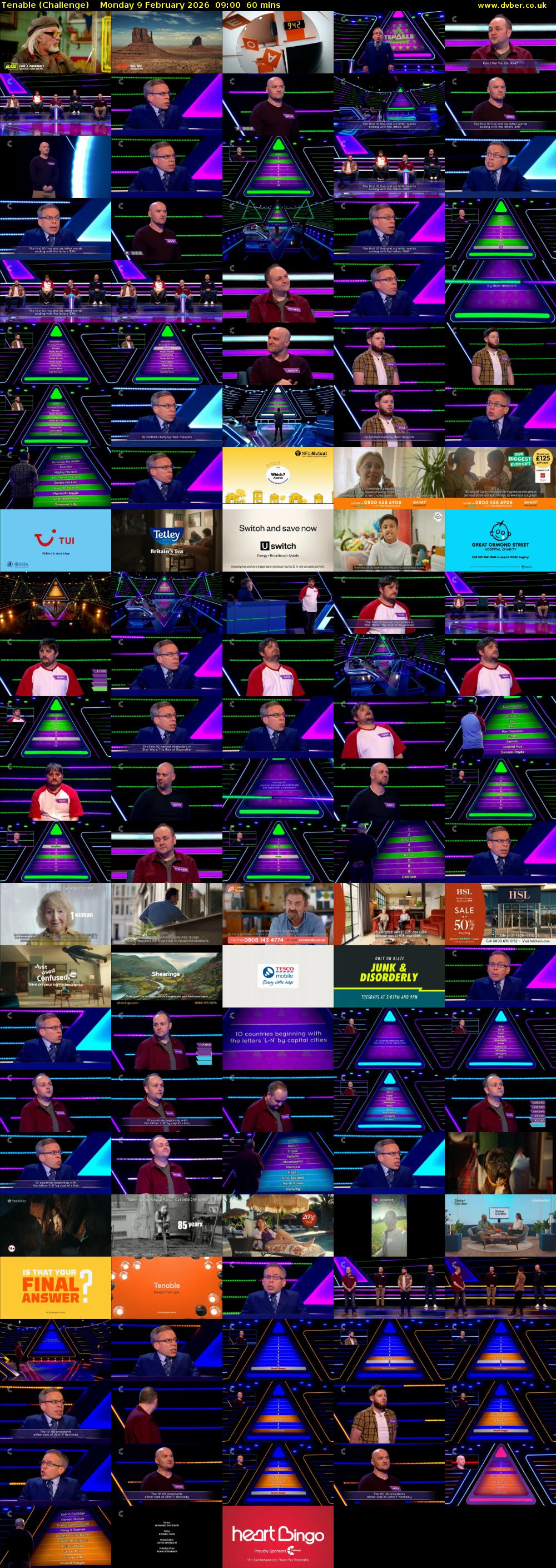 Tenable (Challenge) Monday 9 February 2026 09:00 - 10:00