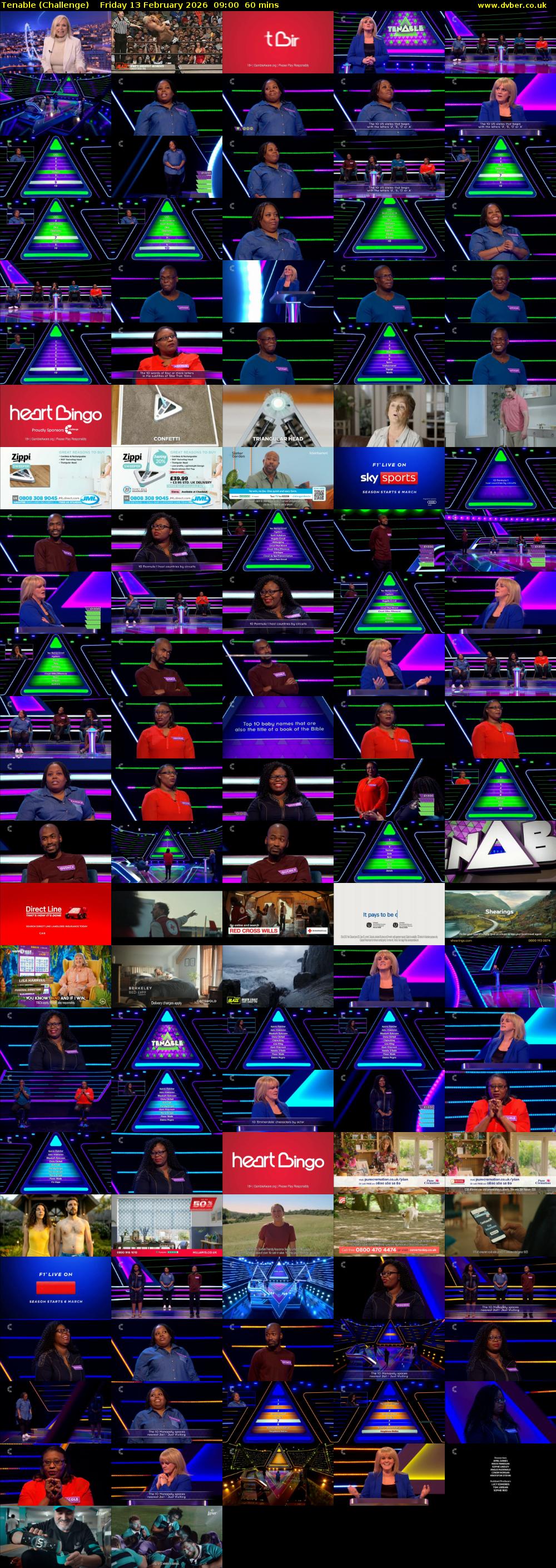 Tenable (Challenge) Friday 13 February 2026 09:00 - 10:00