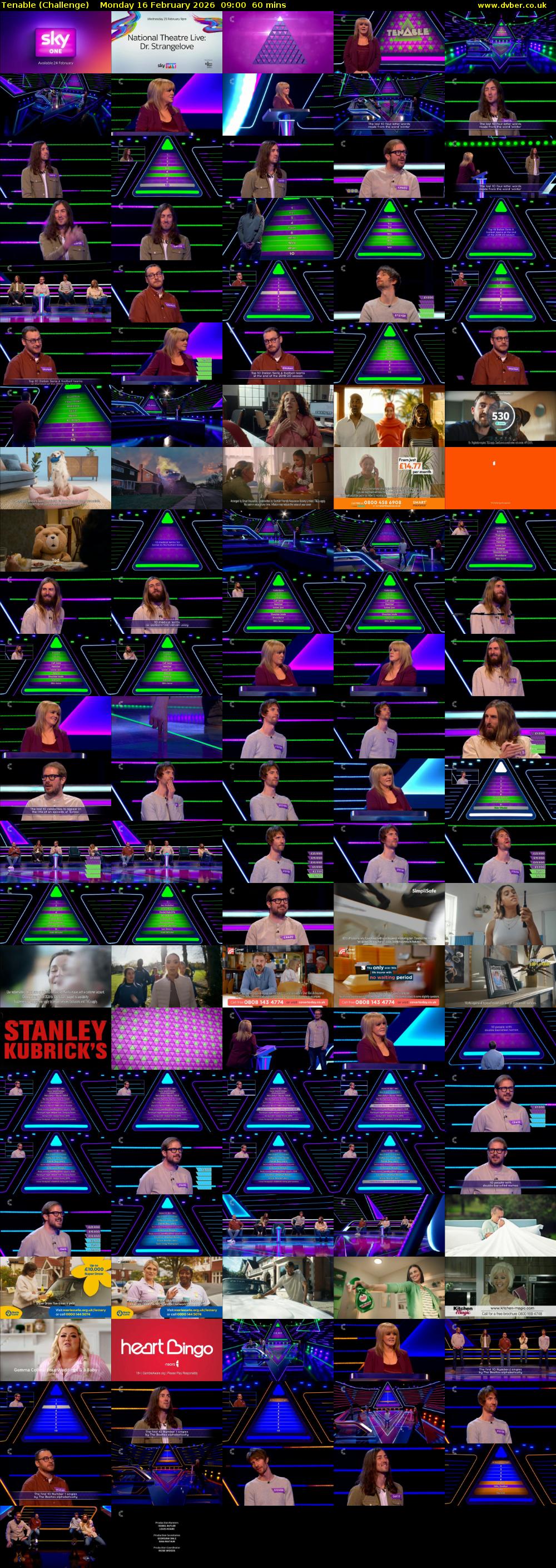 Tenable (Challenge) Monday 16 February 2026 09:00 - 10:00