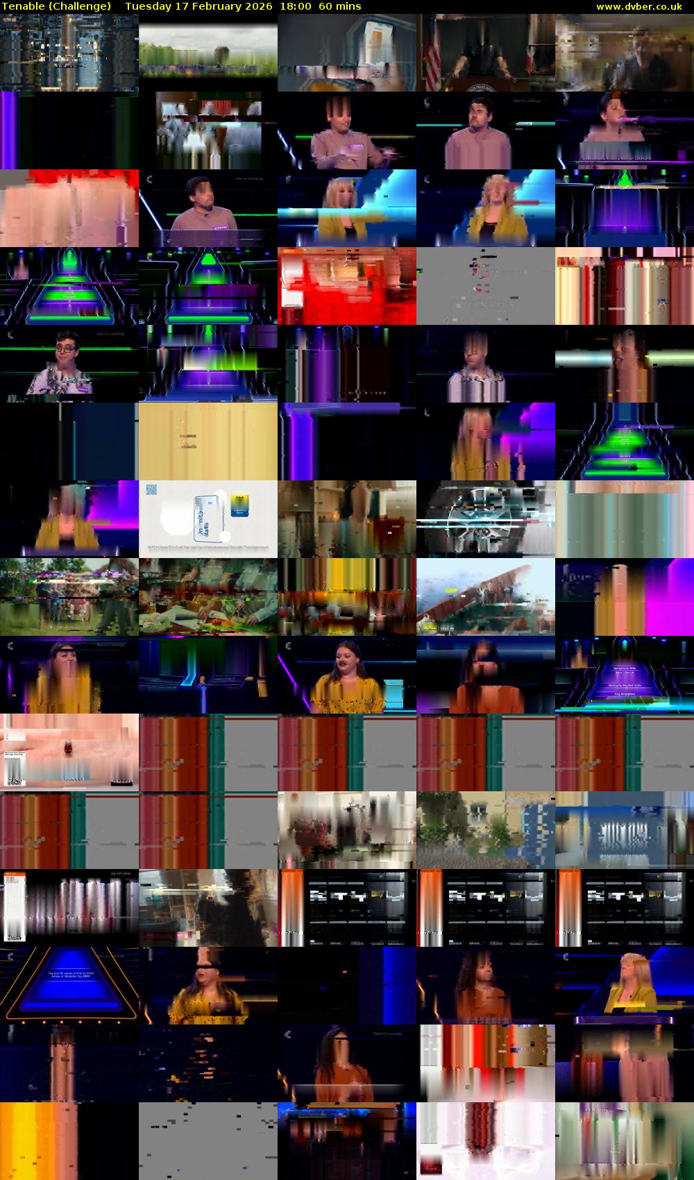 Tenable (Challenge) Tuesday 17 February 2026 18:00 - 19:00