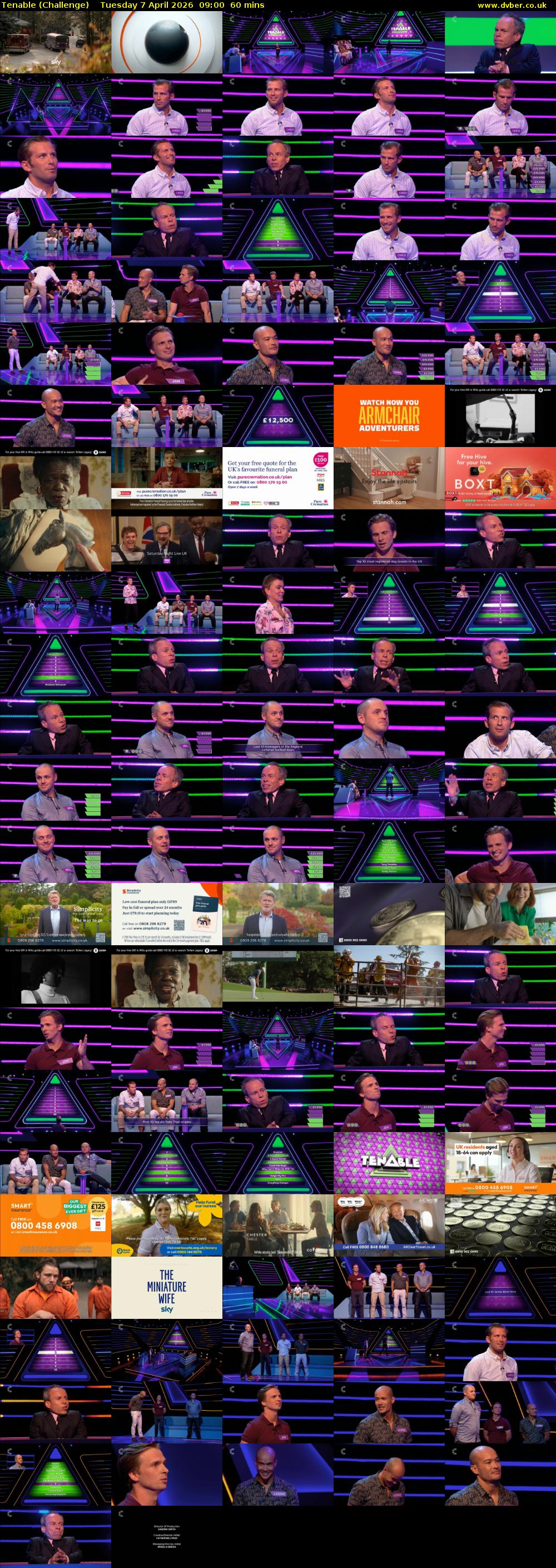 Tenable (Challenge) Tuesday 7 April 2026 09:00 - 10:00