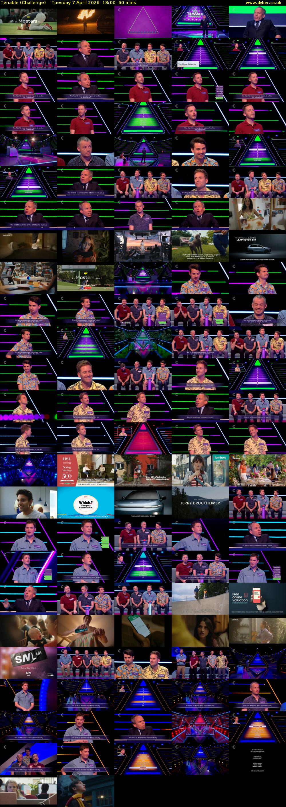 Tenable (Challenge) Tuesday 7 April 2026 18:00 - 19:00