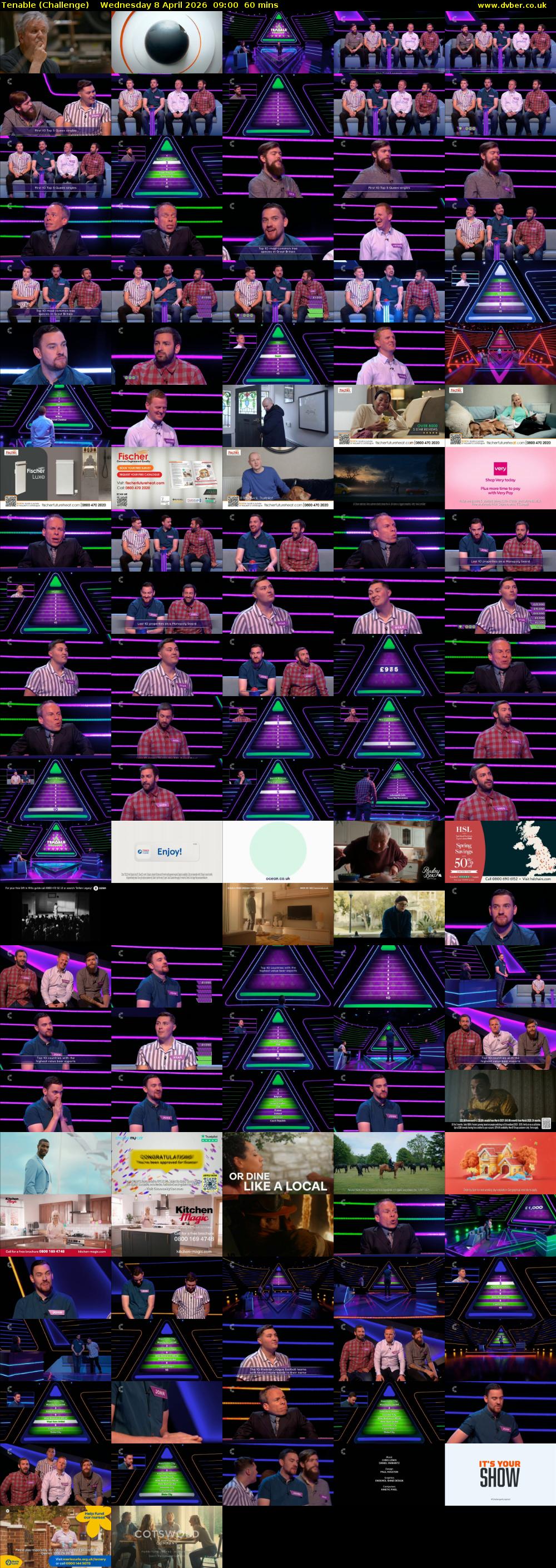 Tenable (Challenge) Wednesday 8 April 2026 09:00 - 10:00