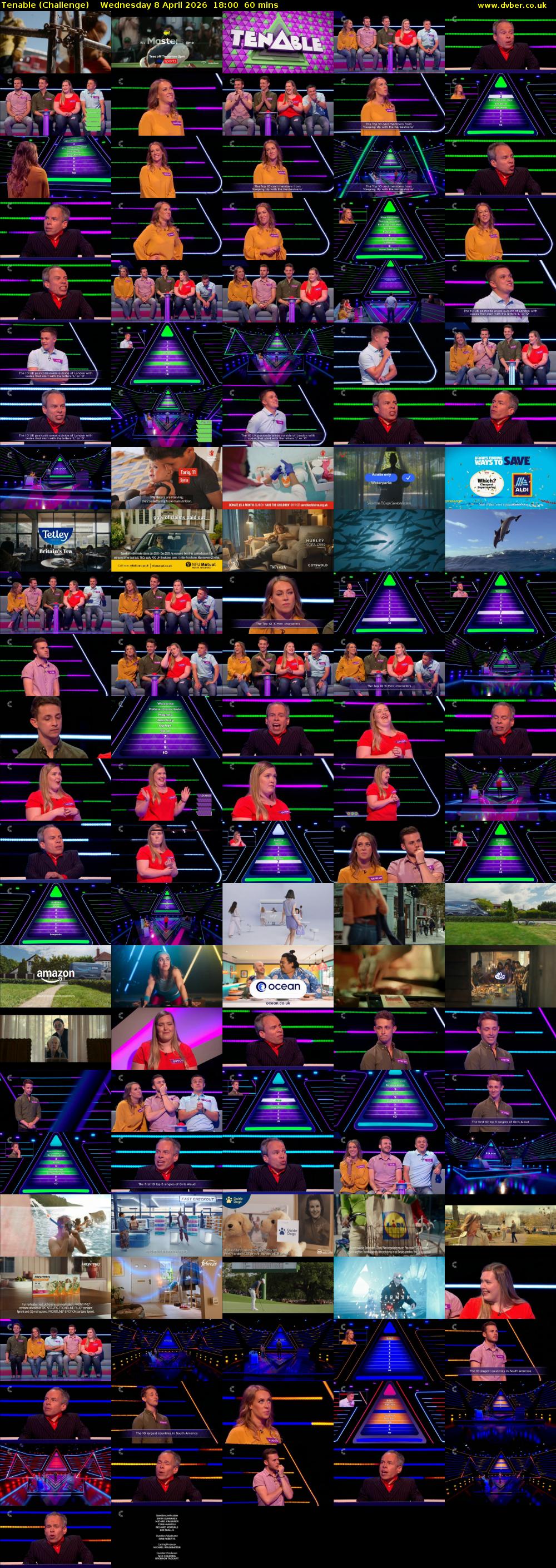 Tenable (Challenge) Wednesday 8 April 2026 18:00 - 19:00