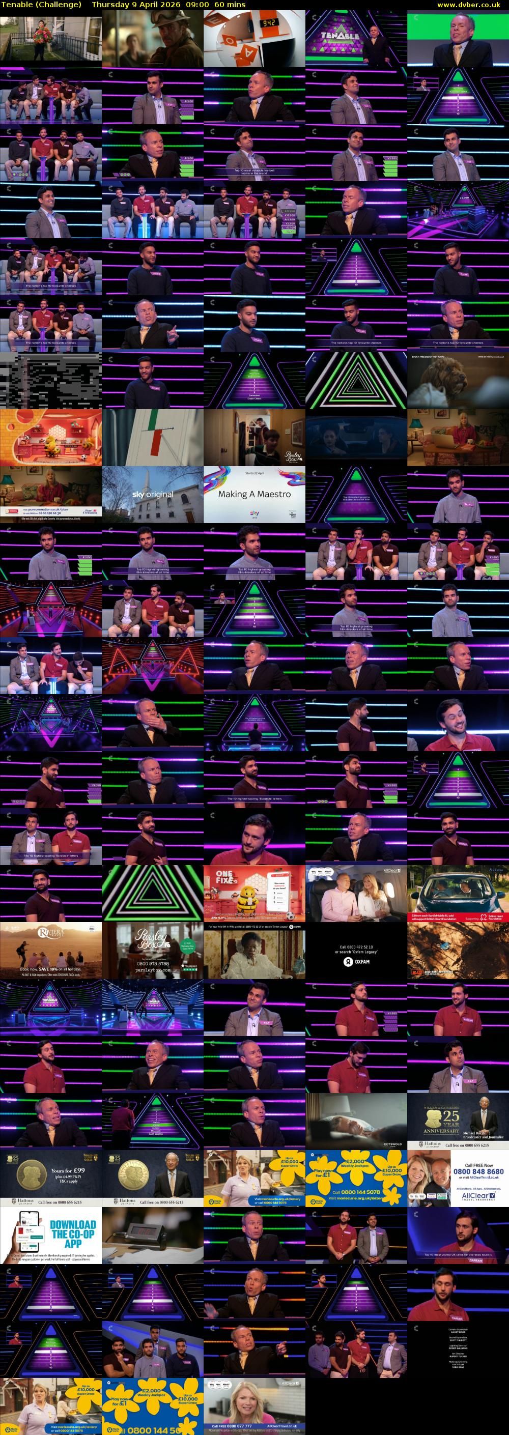 Tenable (Challenge) Thursday 9 April 2026 09:00 - 10:00