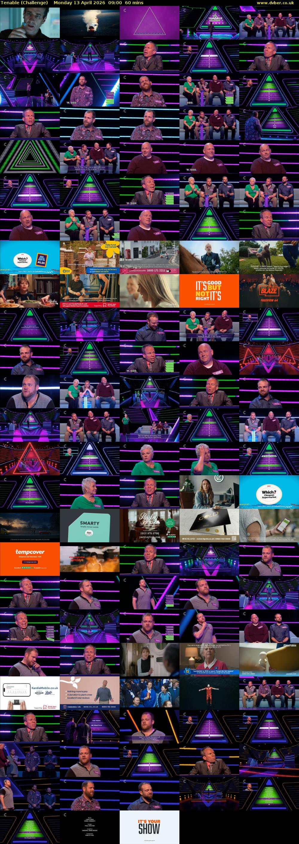 Tenable (Challenge) Monday 13 April 2026 09:00 - 10:00