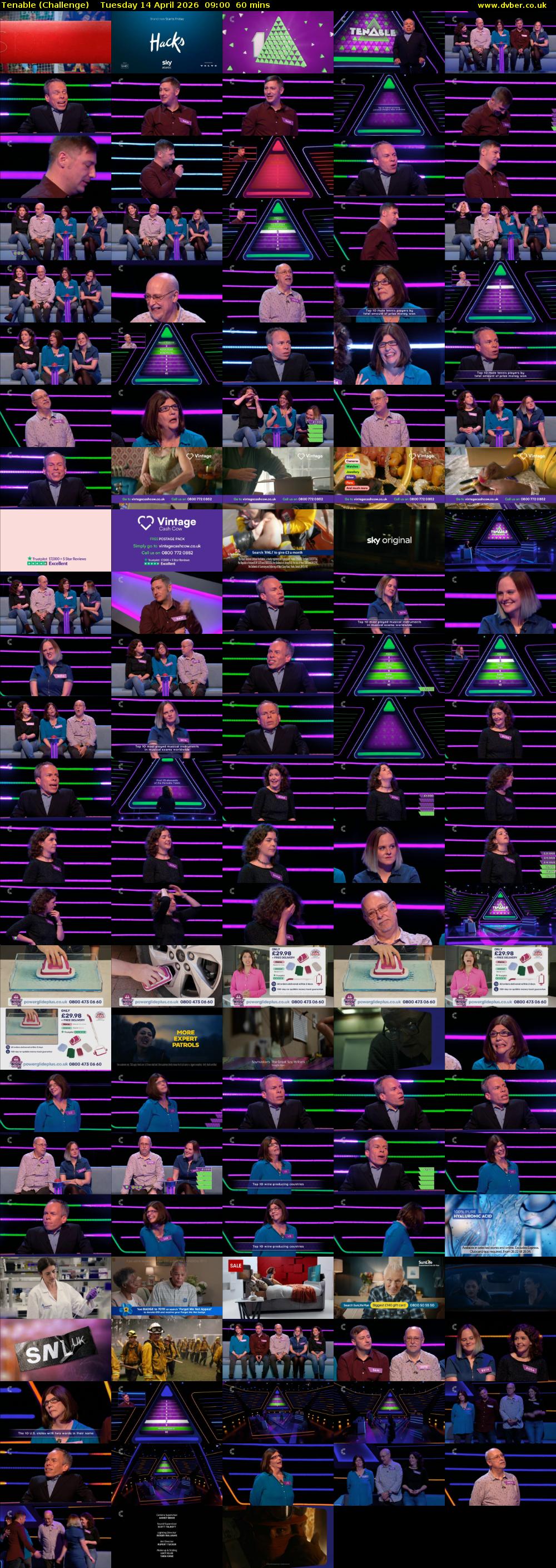 Tenable (Challenge) Tuesday 14 April 2026 09:00 - 10:00