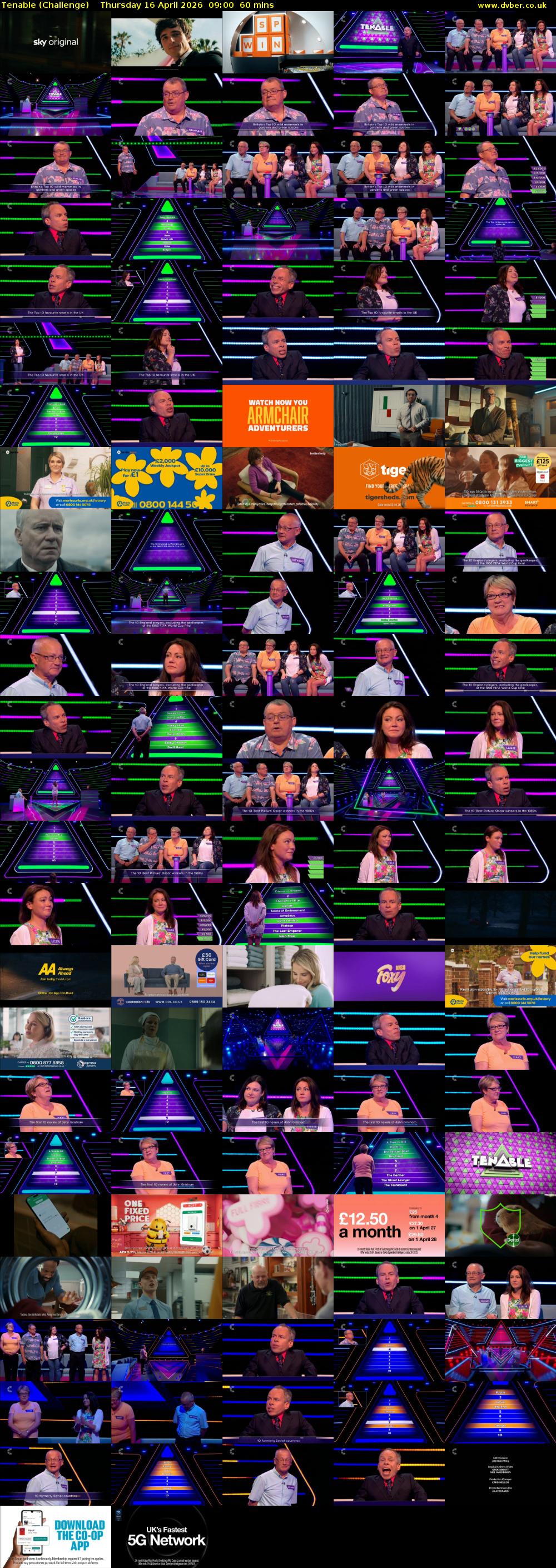 Tenable (Challenge) Thursday 16 April 2026 09:00 - 10:00