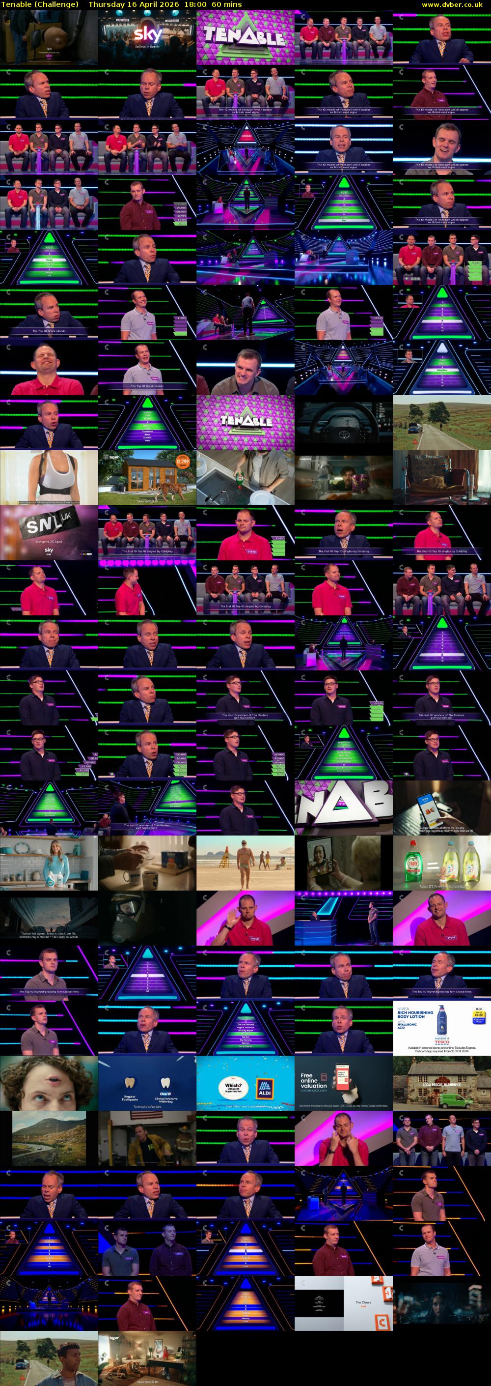 Tenable (Challenge) Thursday 16 April 2026 18:00 - 19:00