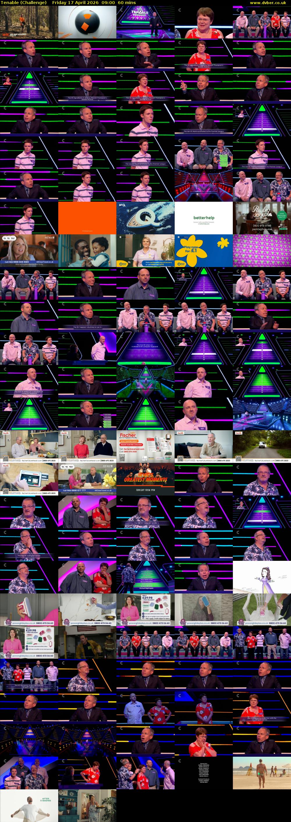 Tenable (Challenge) Friday 17 April 2026 09:00 - 10:00