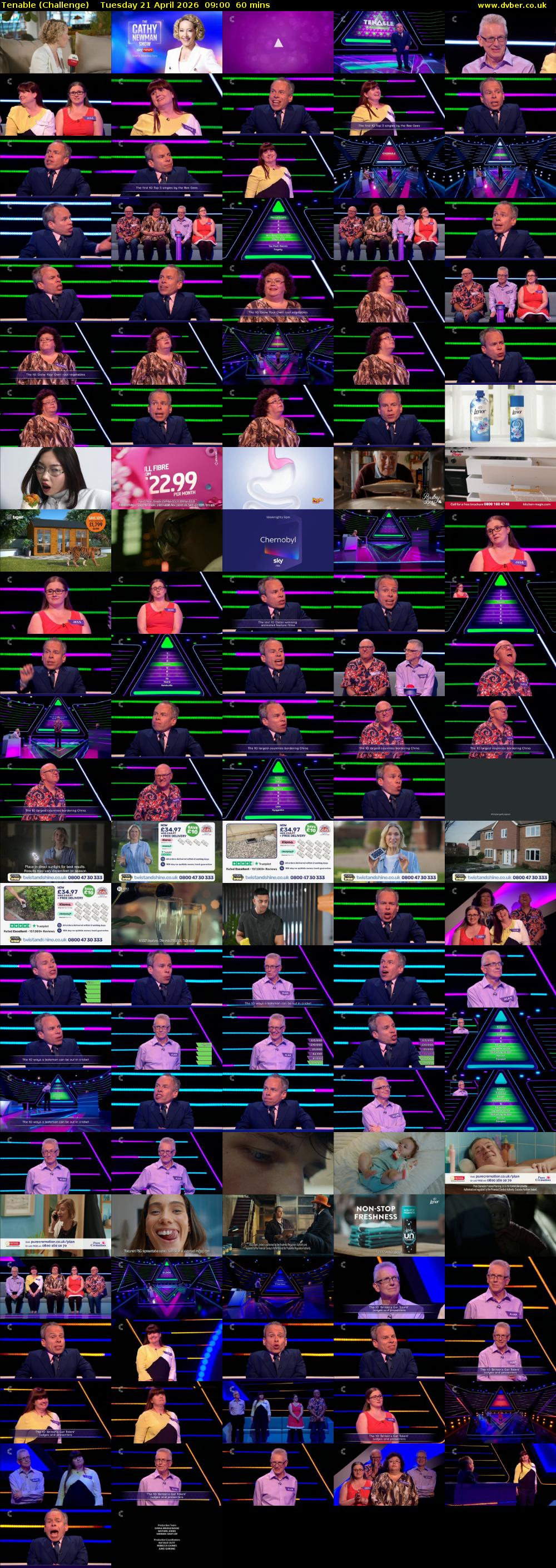 Tenable (Challenge) Tuesday 21 April 2026 09:00 - 10:00
