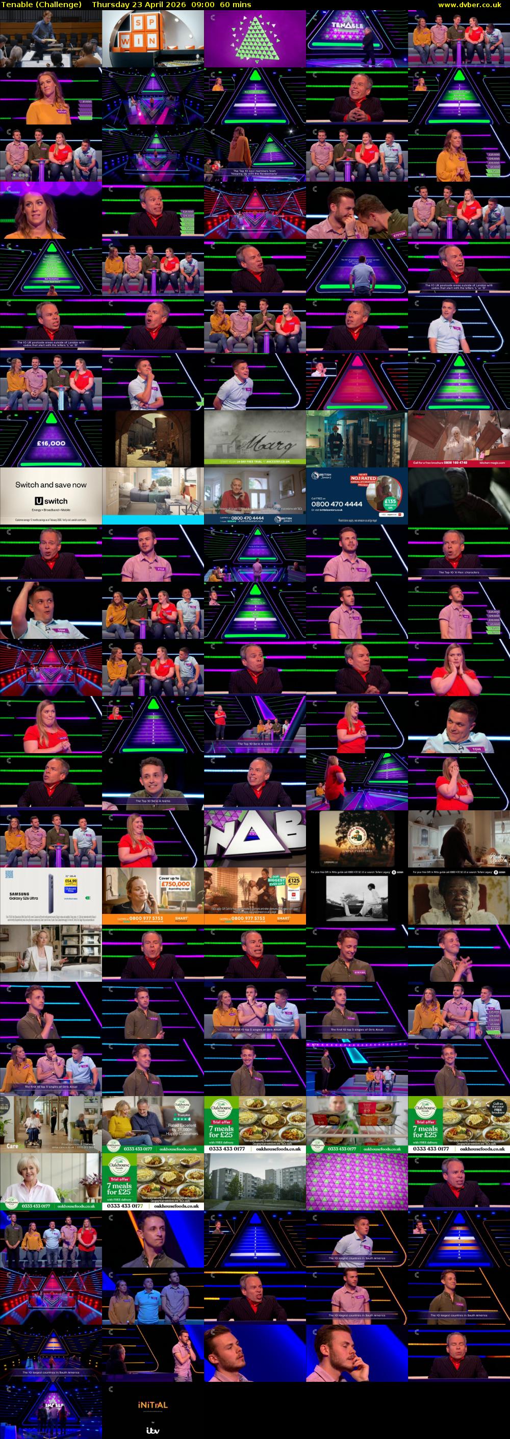 Tenable (Challenge) Thursday 23 April 2026 09:00 - 10:00