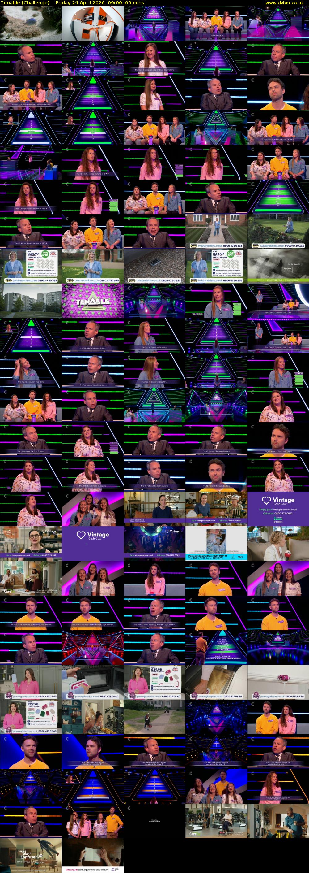 Tenable (Challenge) Friday 24 April 2026 09:00 - 10:00