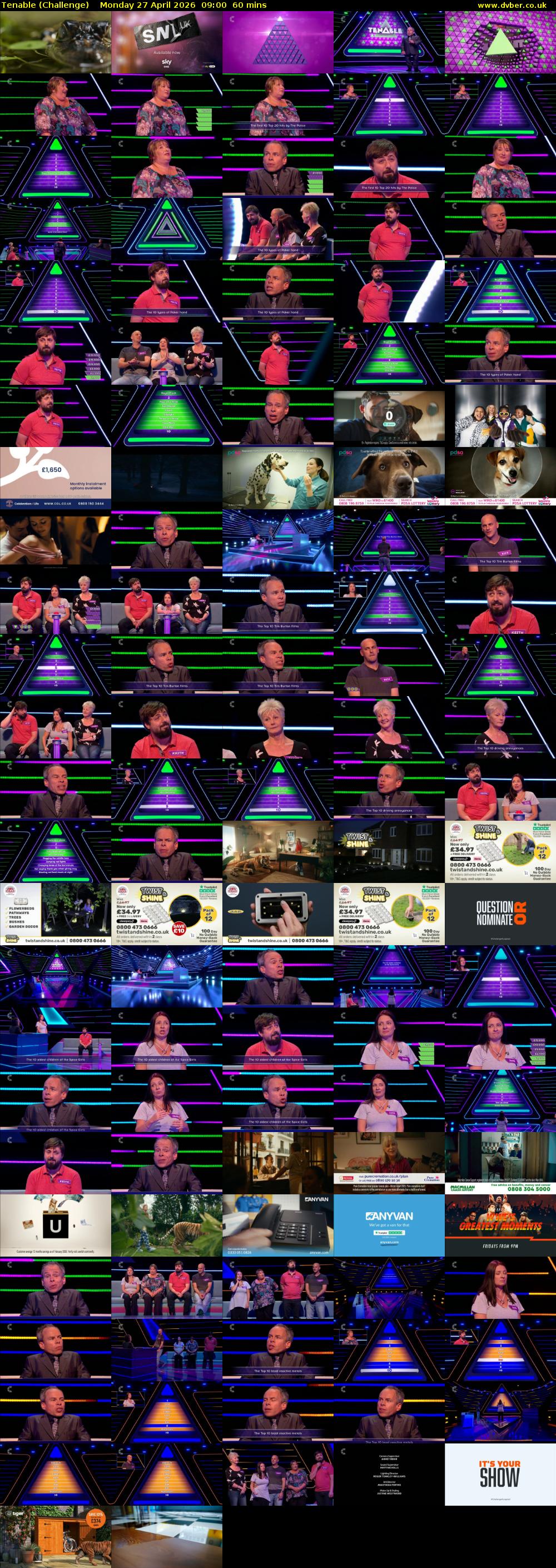Tenable (Challenge) Monday 27 April 2026 09:00 - 10:00