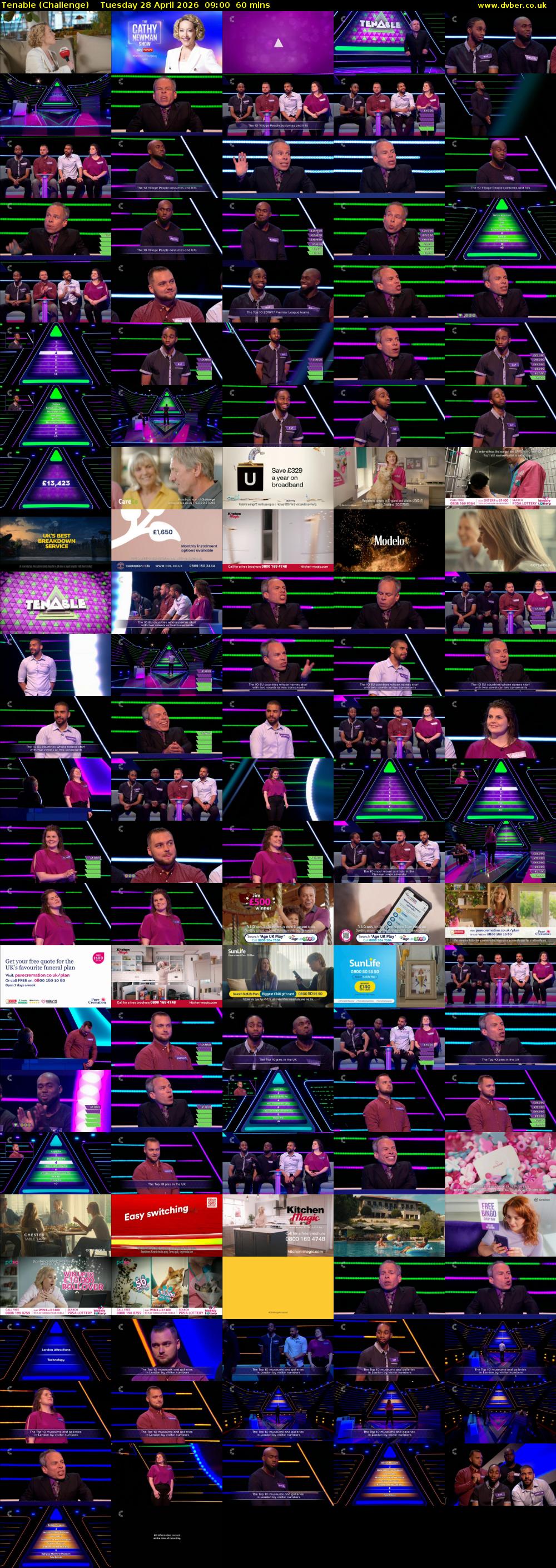 Tenable (Challenge) Tuesday 28 April 2026 09:00 - 10:00