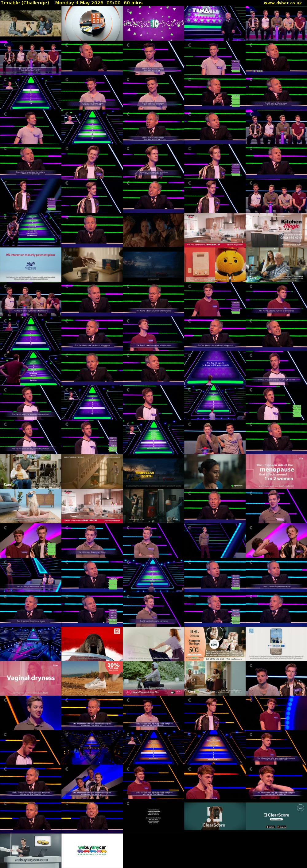 Tenable (Challenge) Monday 4 May 2026 09:00 - 10:00
