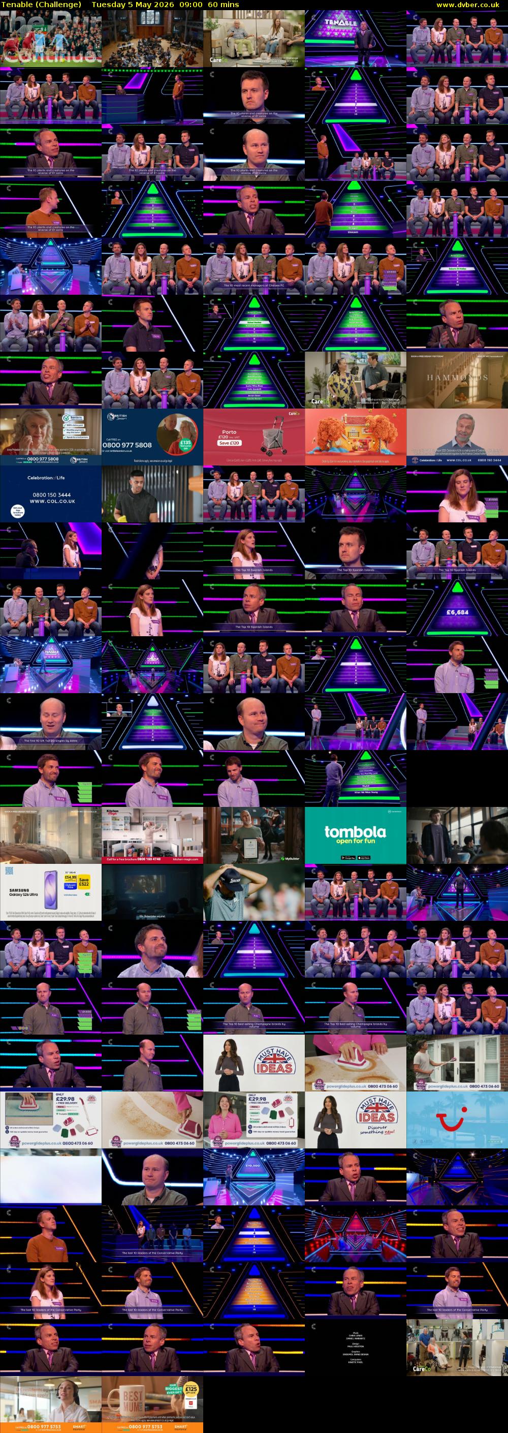 Tenable (Challenge) Tuesday 5 May 2026 09:00 - 10:00