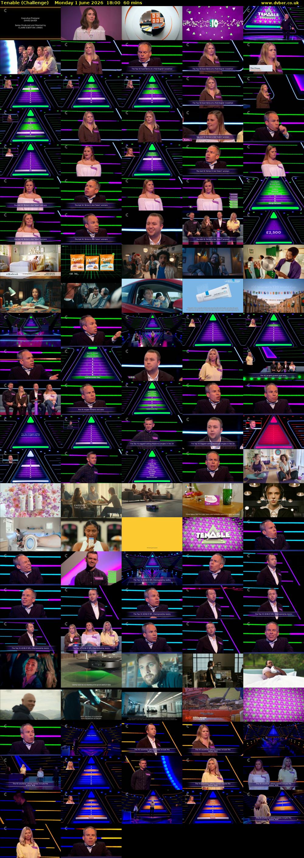 Tenable (Challenge) Monday 1 June 2026 18:00 - 19:00