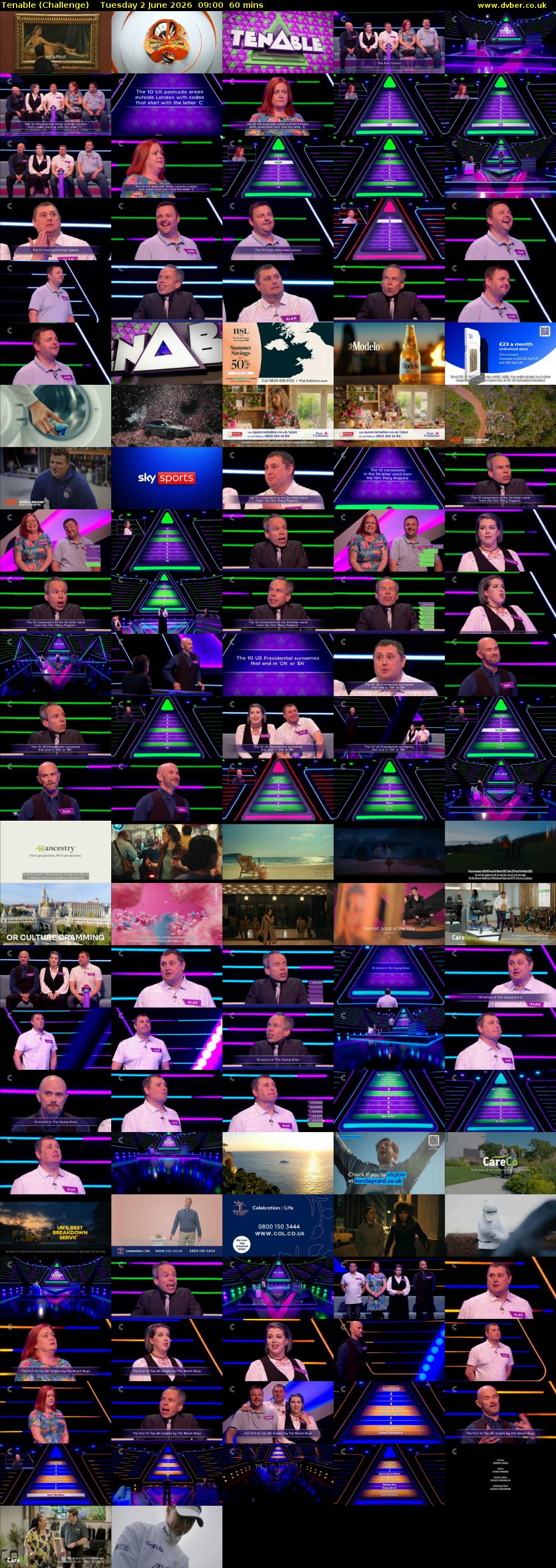 Tenable (Challenge) Tuesday 2 June 2026 09:00 - 10:00