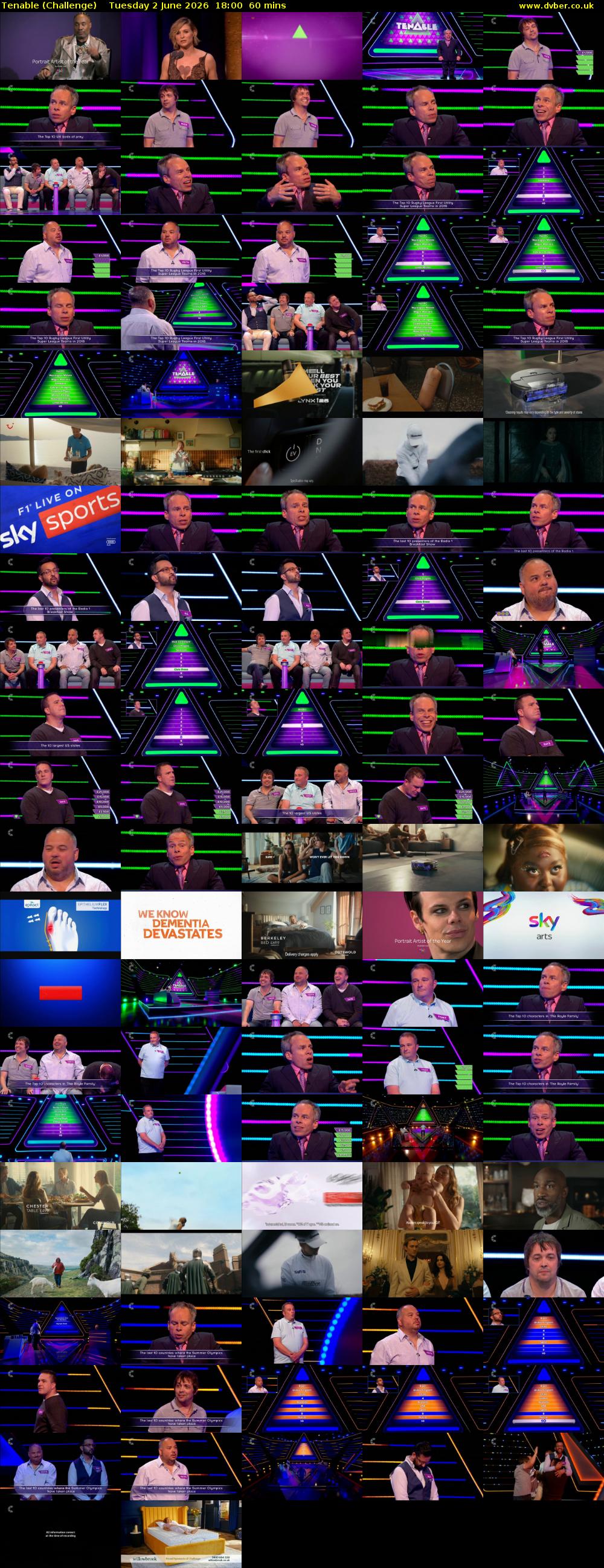 Tenable (Challenge) Tuesday 2 June 2026 18:00 - 19:00