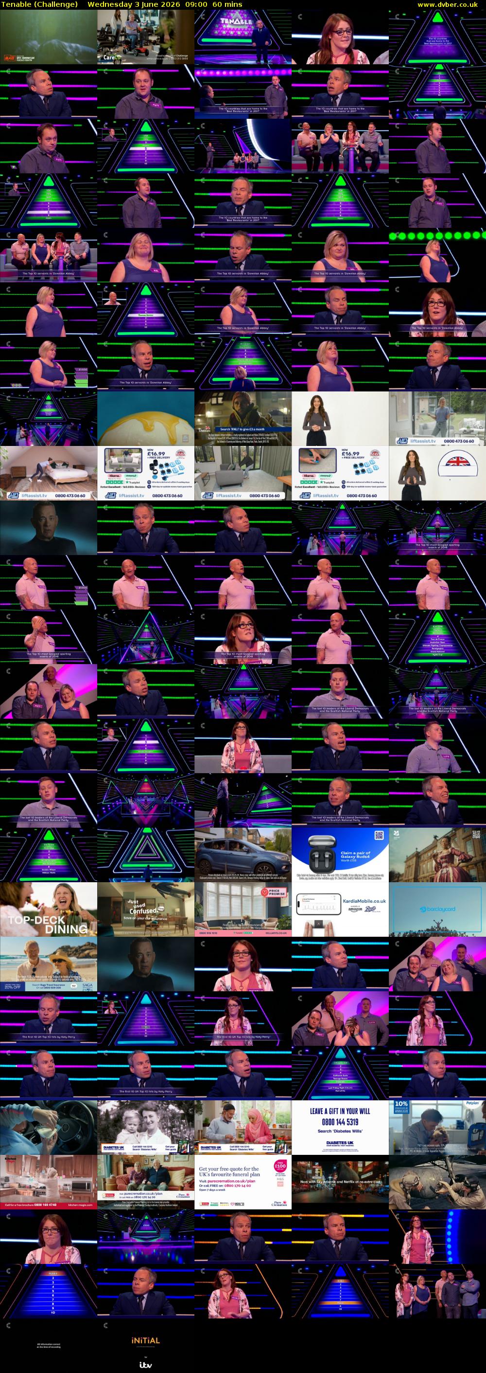 Tenable (Challenge) Wednesday 3 June 2026 09:00 - 10:00