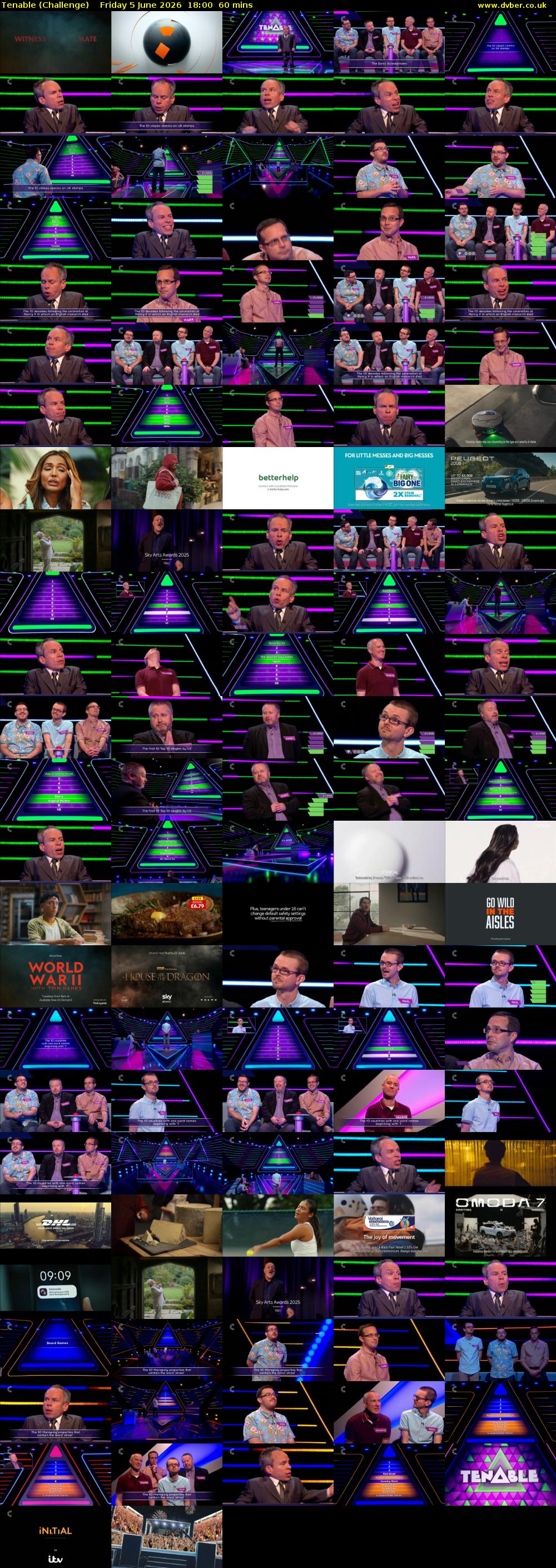 Tenable (Challenge) Friday 5 June 2026 18:00 - 19:00