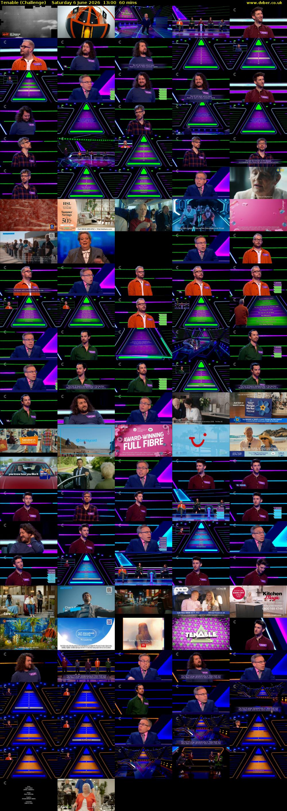 Tenable (Challenge) Saturday 6 June 2026 13:00 - 14:00