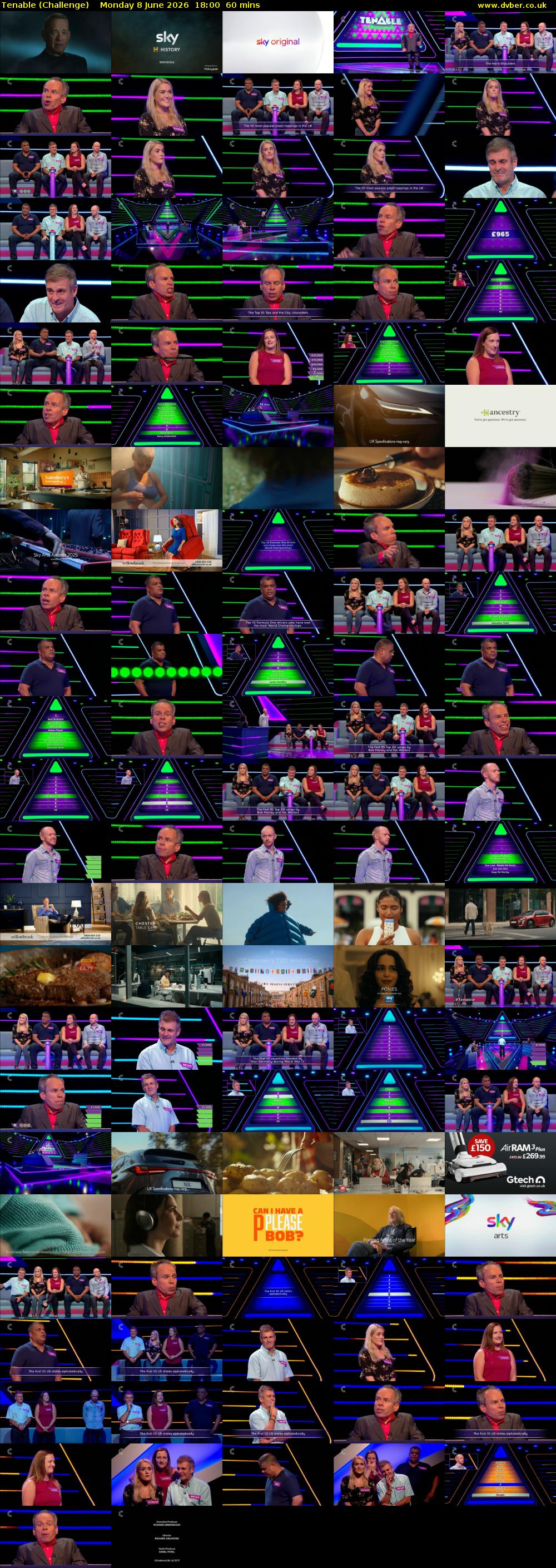 Tenable (Challenge) Monday 8 June 2026 18:00 - 19:00
