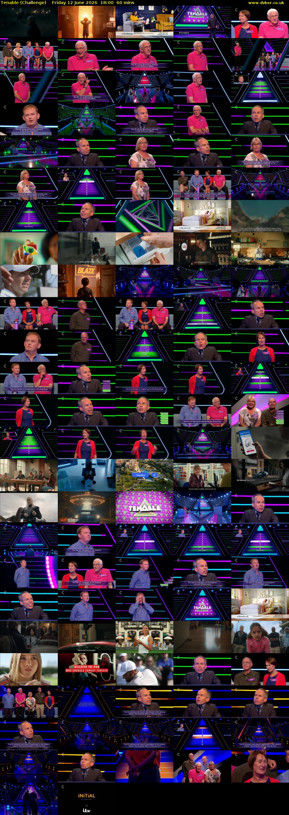 Tenable (Challenge) Friday 12 June 2026 18:00 - 19:00