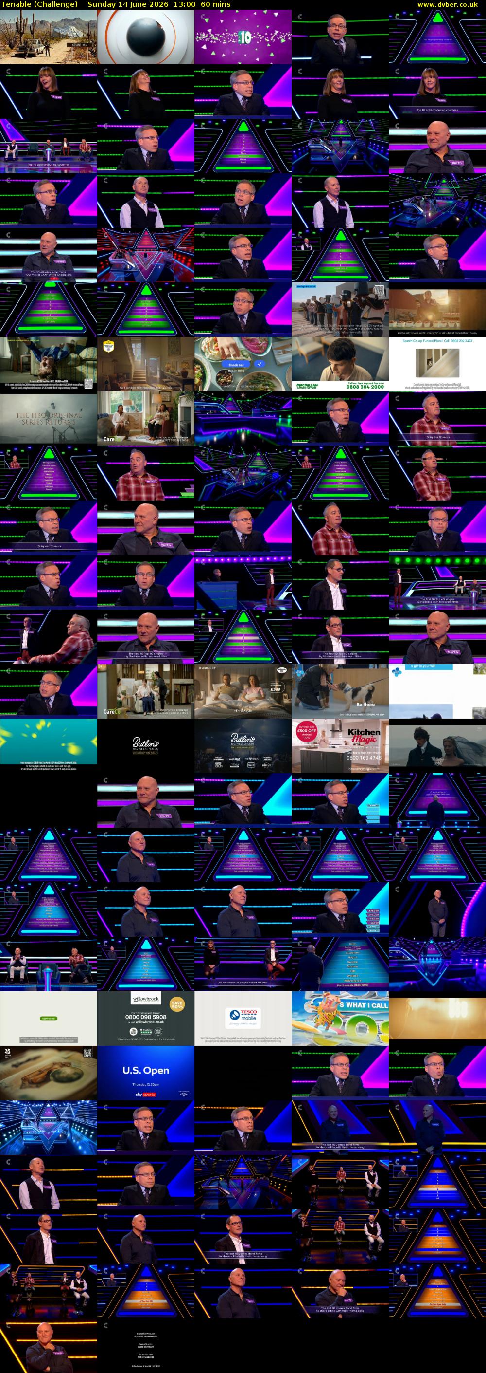 Tenable (Challenge) Sunday 14 June 2026 13:00 - 14:00