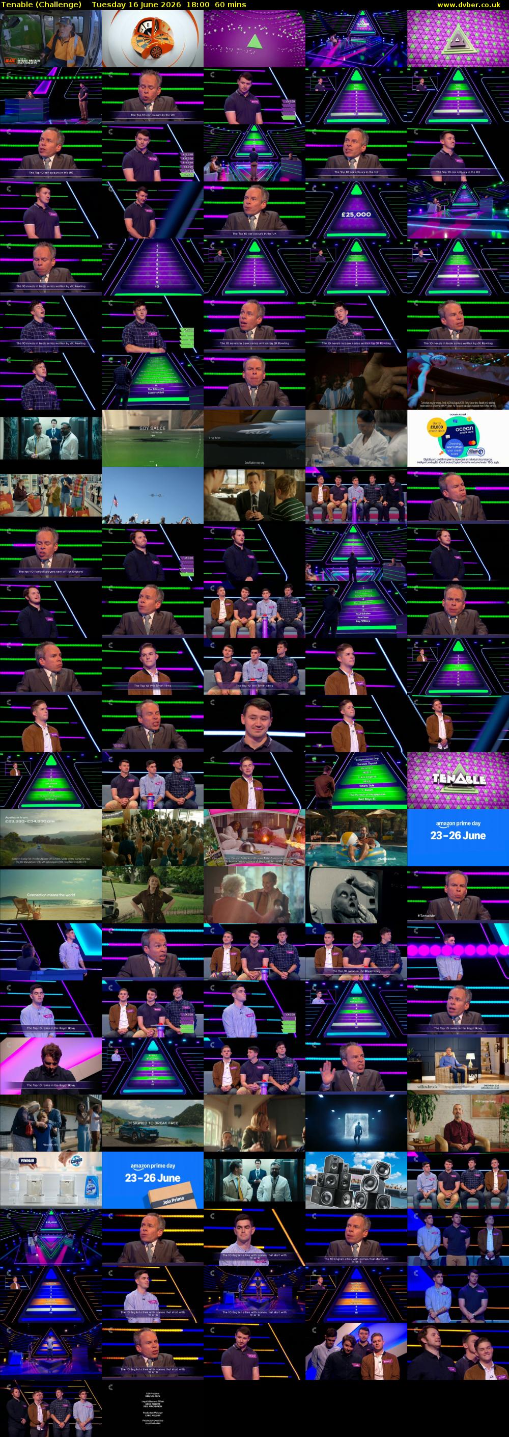 Tenable (Challenge) Tuesday 16 June 2026 18:00 - 19:00