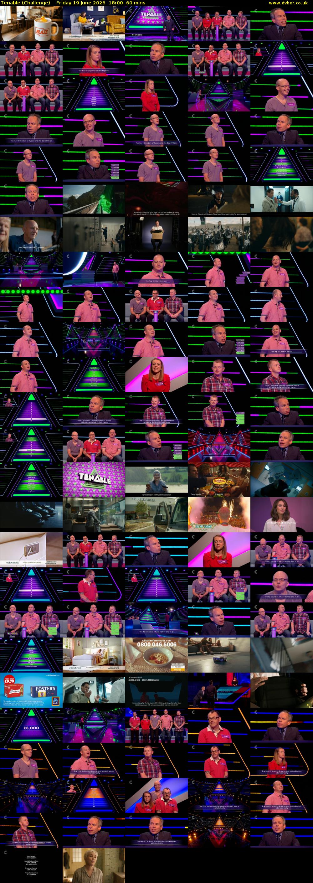 Tenable (Challenge) Friday 19 June 2026 18:00 - 19:00
