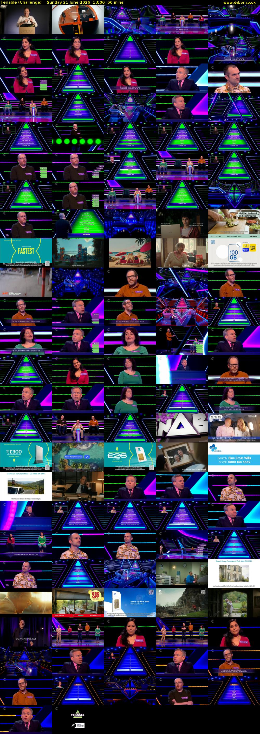Tenable (Challenge) Sunday 21 June 2026 13:00 - 14:00