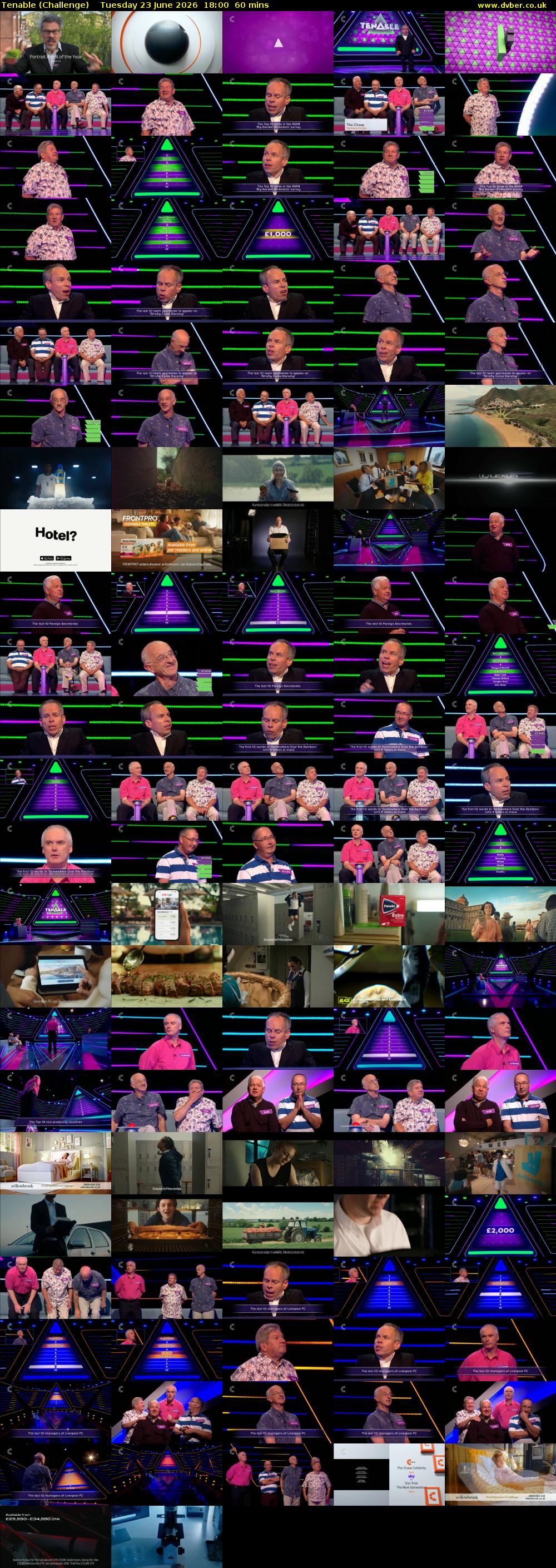 Tenable (Challenge) Tuesday 23 June 2026 18:00 - 19:00