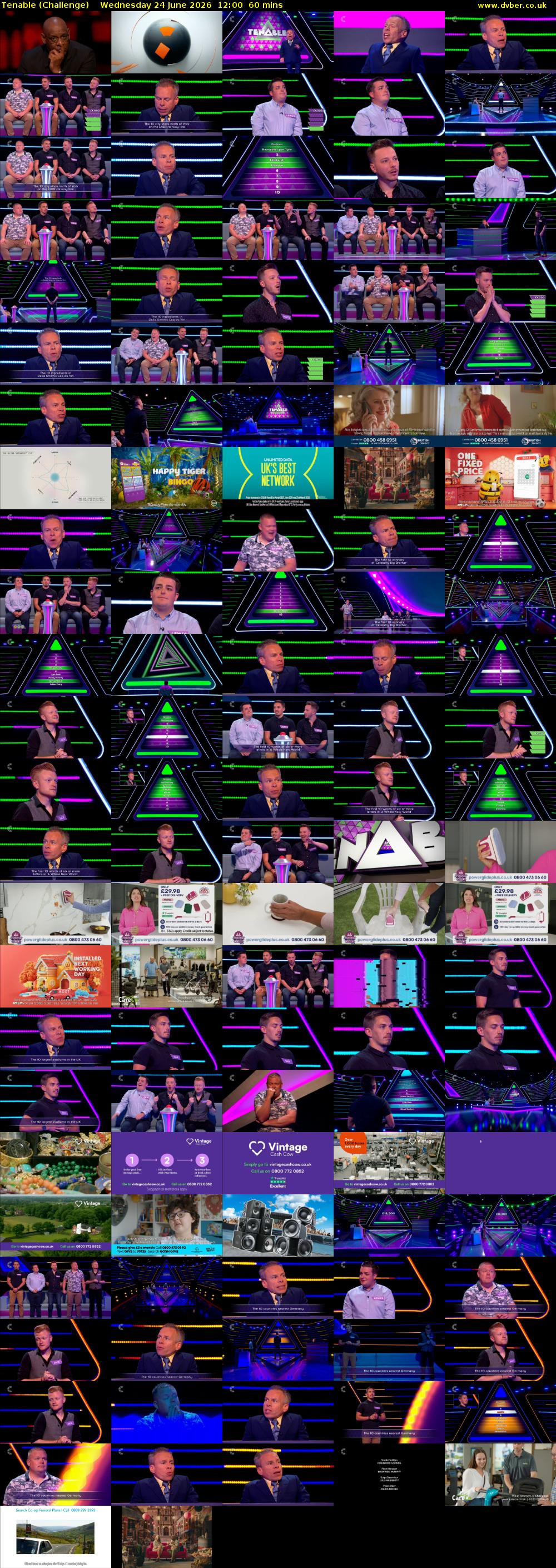Tenable (Challenge) Wednesday 24 June 2026 12:00 - 13:00