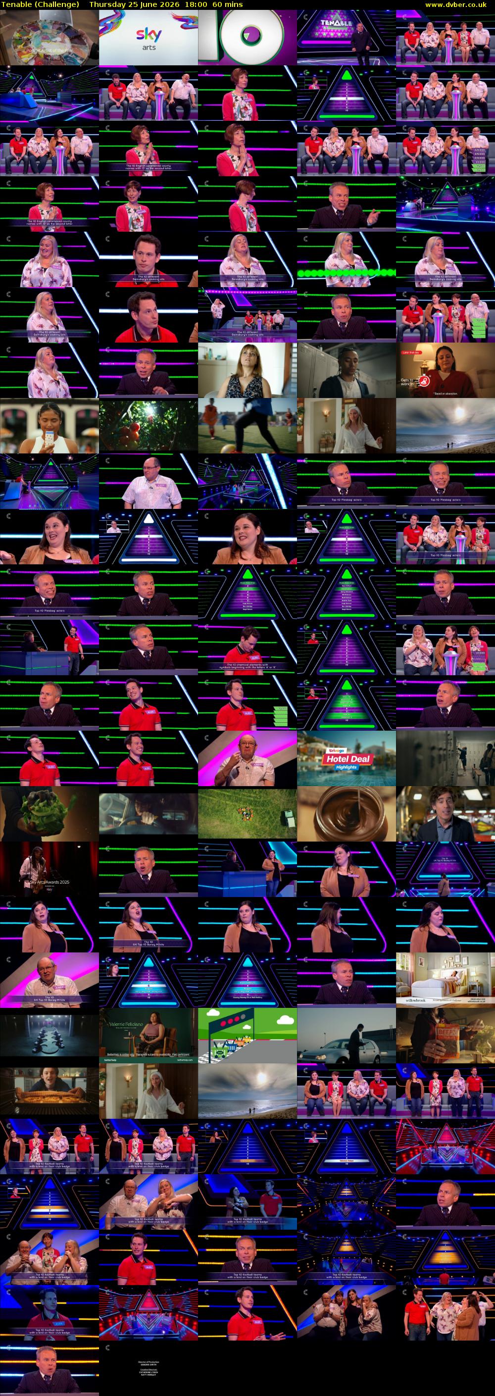 Tenable (Challenge) Thursday 25 June 2026 18:00 - 19:00