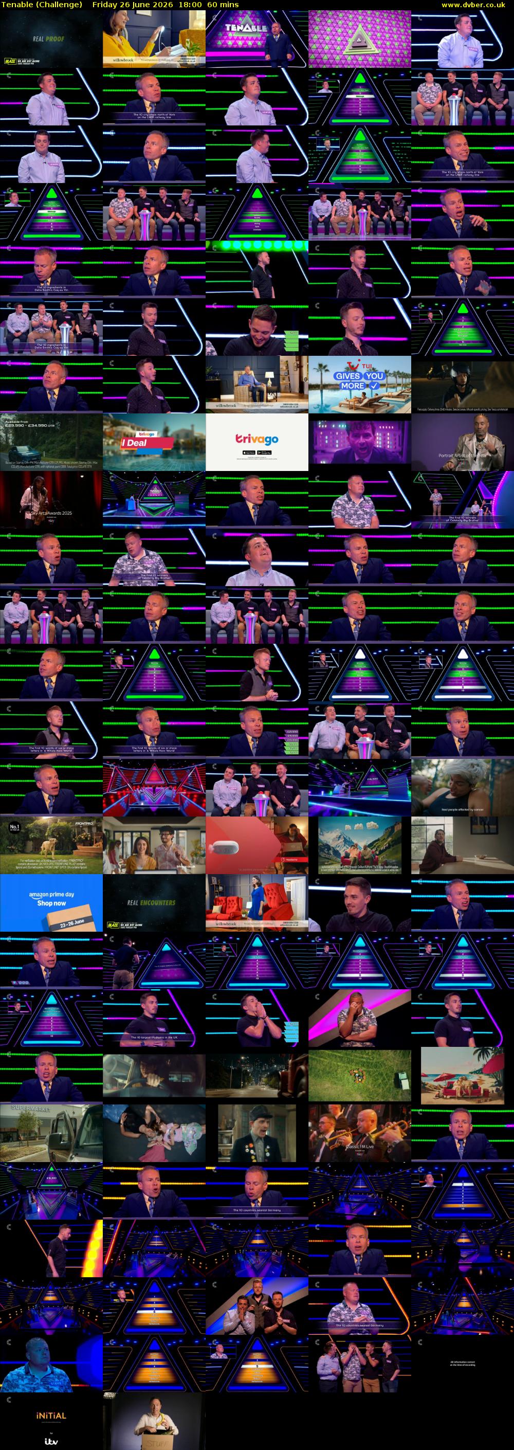 Tenable (Challenge) Friday 26 June 2026 18:00 - 19:00