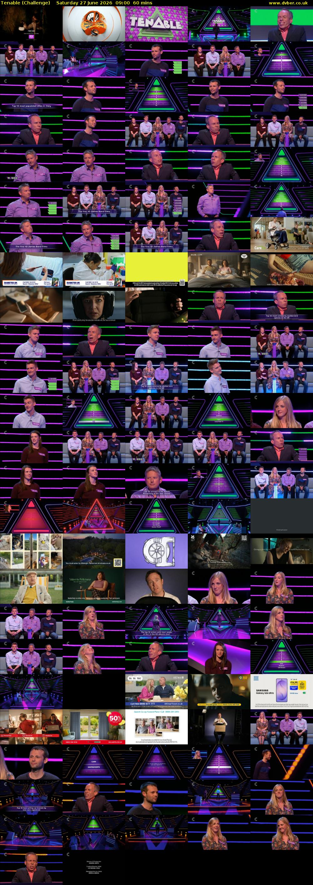 Tenable (Challenge) Saturday 27 June 2026 09:00 - 10:00