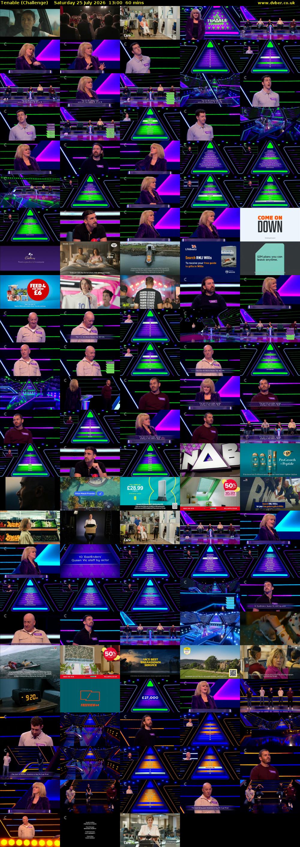 Tenable (Challenge) Saturday 25 July 2026 13:00 - 14:00