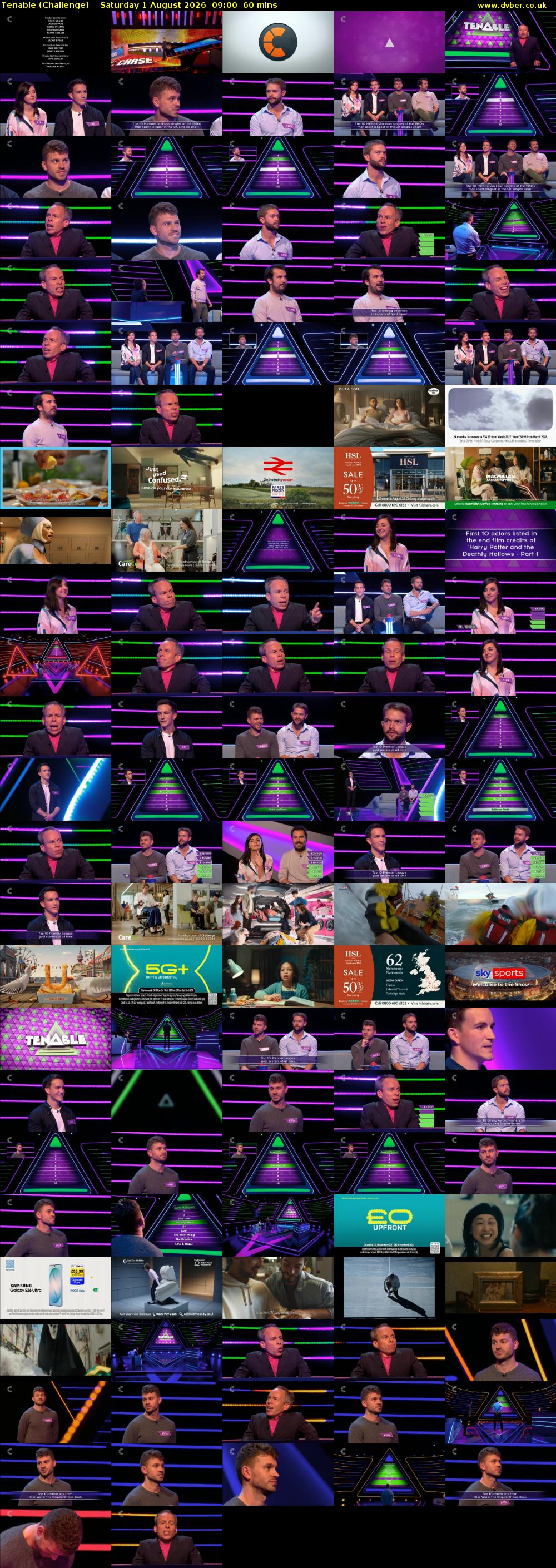 Tenable (Challenge) Saturday 1 August 2026 09:00 - 10:00