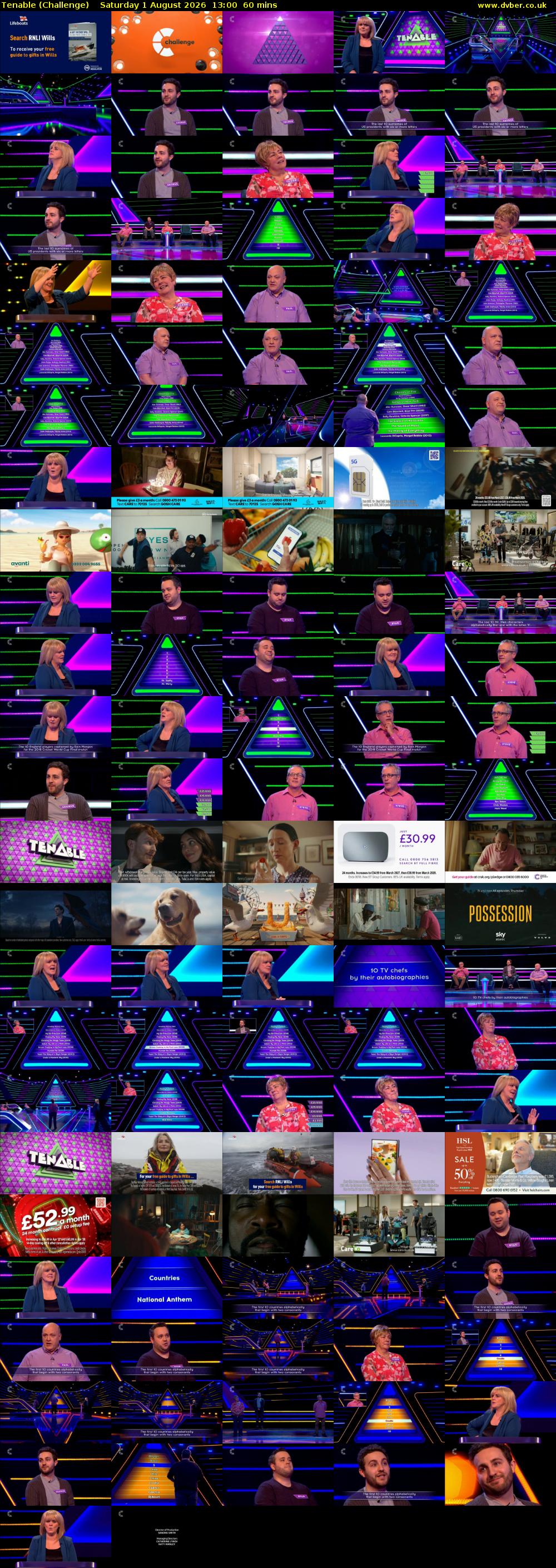 Tenable (Challenge) Saturday 1 August 2026 13:00 - 14:00