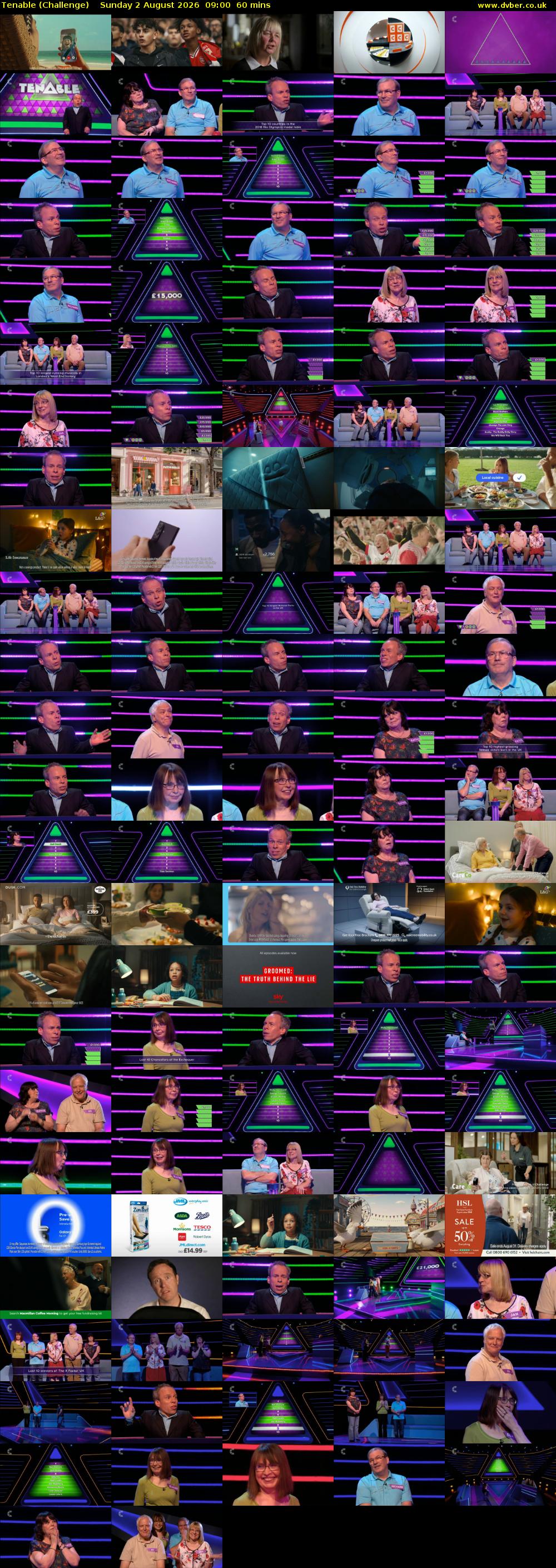 Tenable (Challenge) Sunday 2 August 2026 09:00 - 10:00