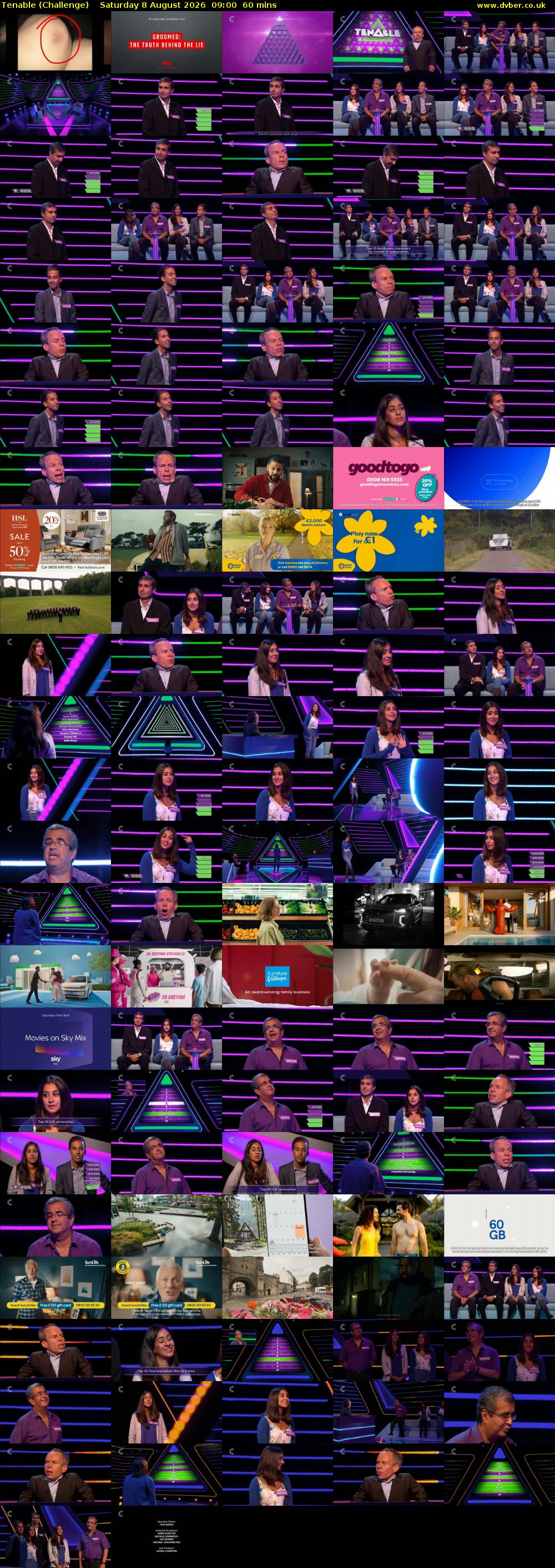 Tenable (Challenge) Saturday 8 August 2026 09:00 - 10:00