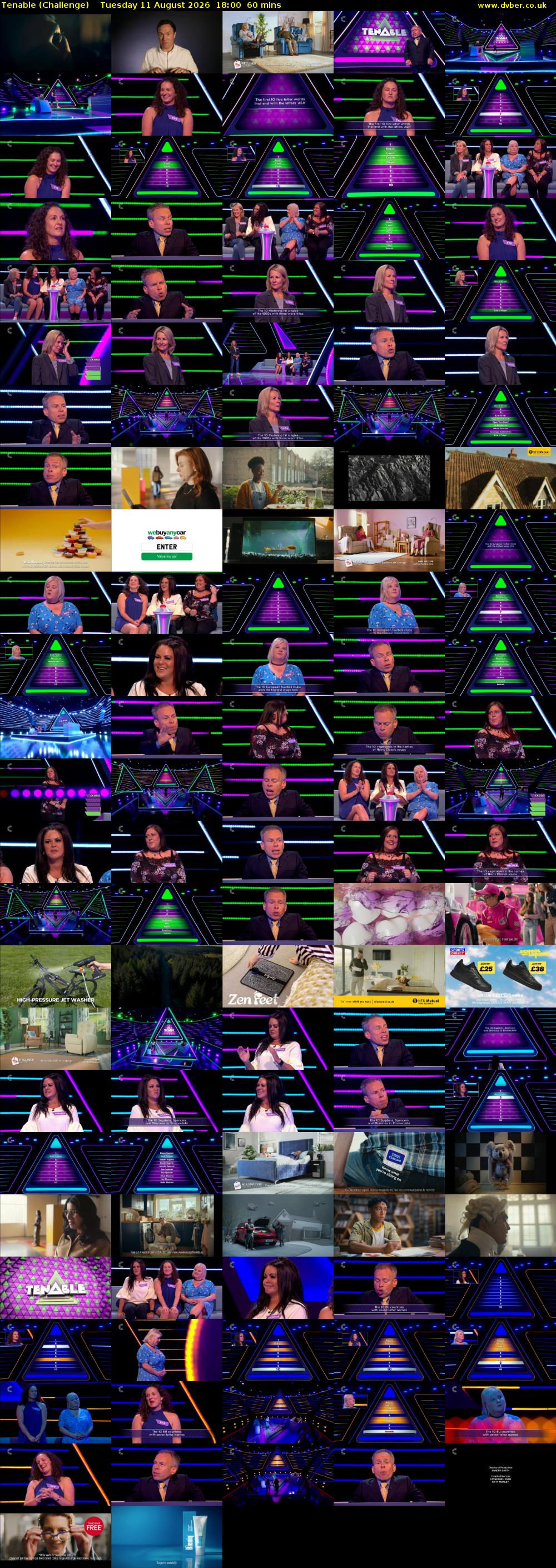 Tenable (Challenge) Tuesday 11 August 2026 18:00 - 19:00