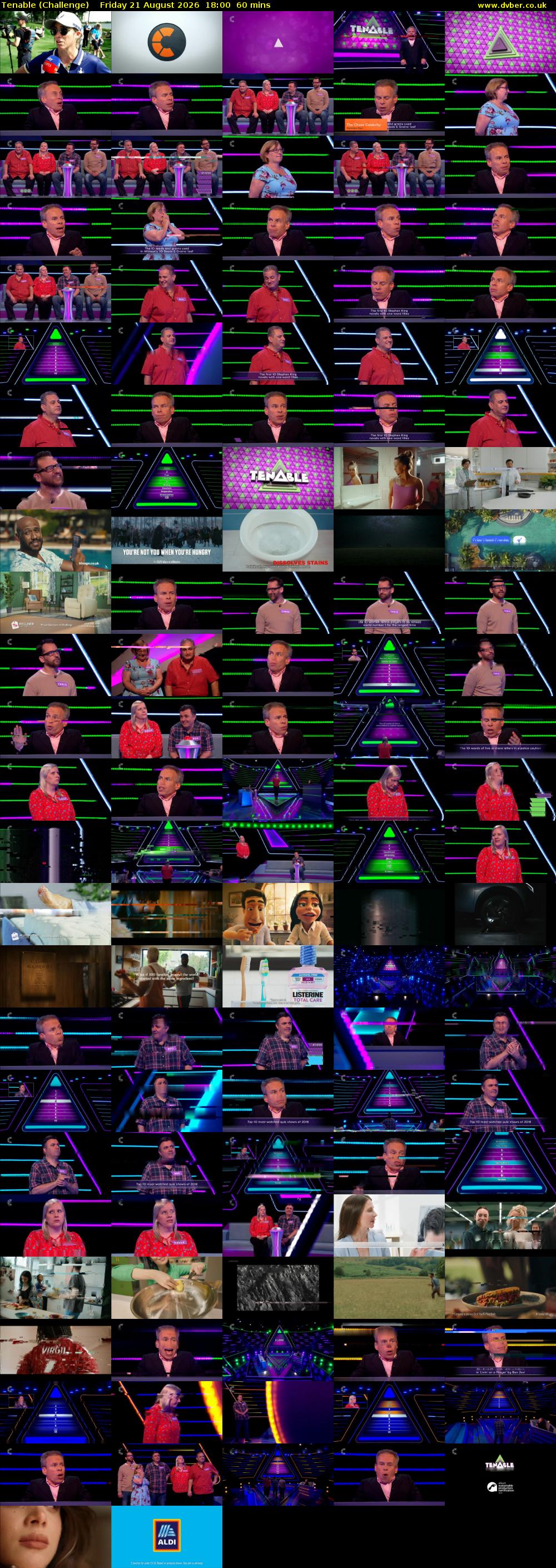 Tenable (Challenge) Friday 21 August 2026 18:00 - 19:00