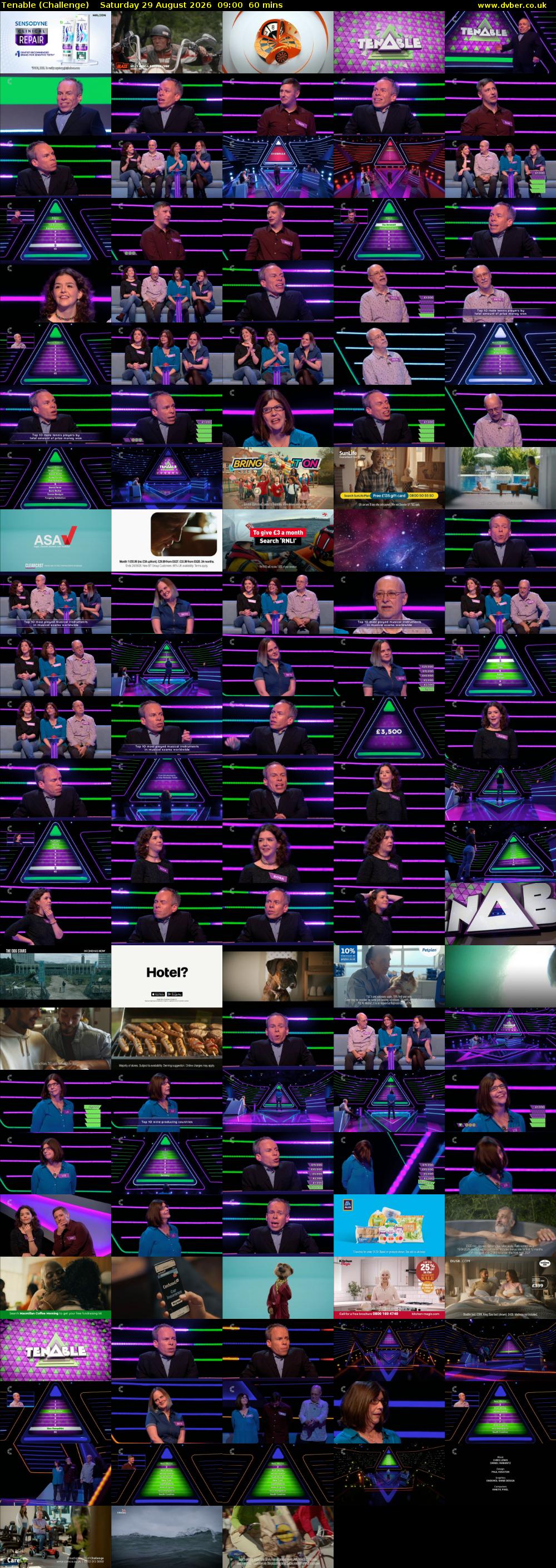 Tenable (Challenge) Saturday 29 August 2026 09:00 - 10:00