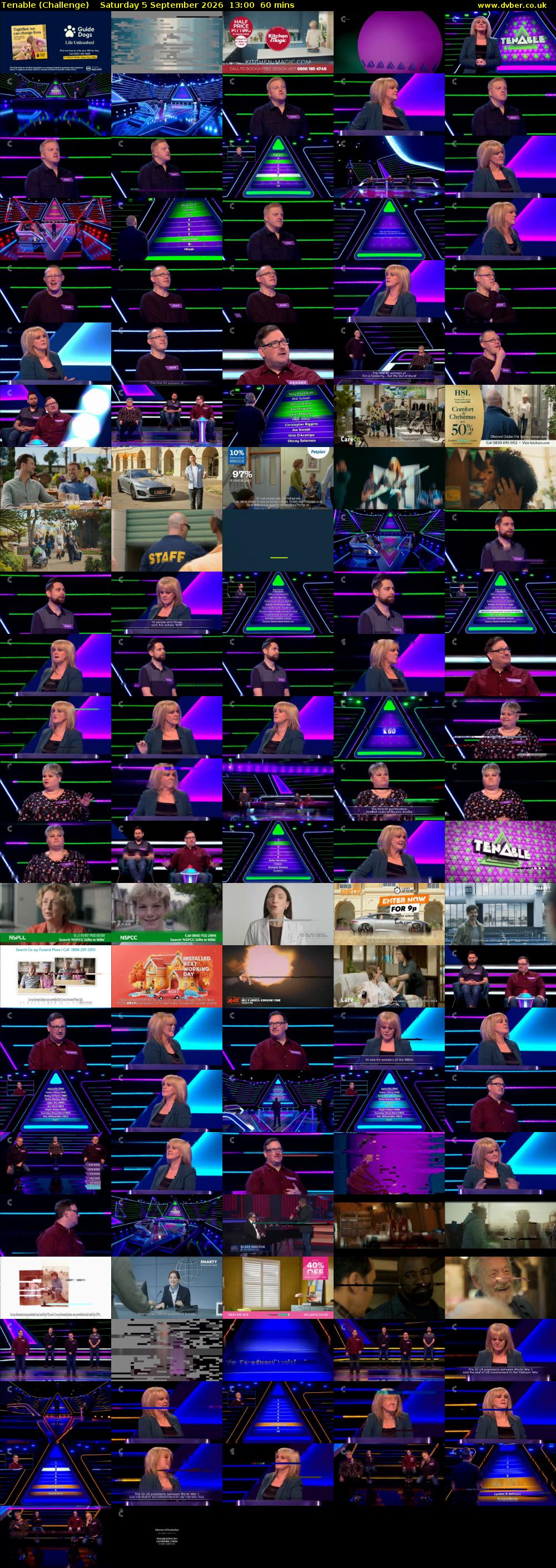 Tenable (Challenge) Saturday 5 September 2026 13:00 - 14:00