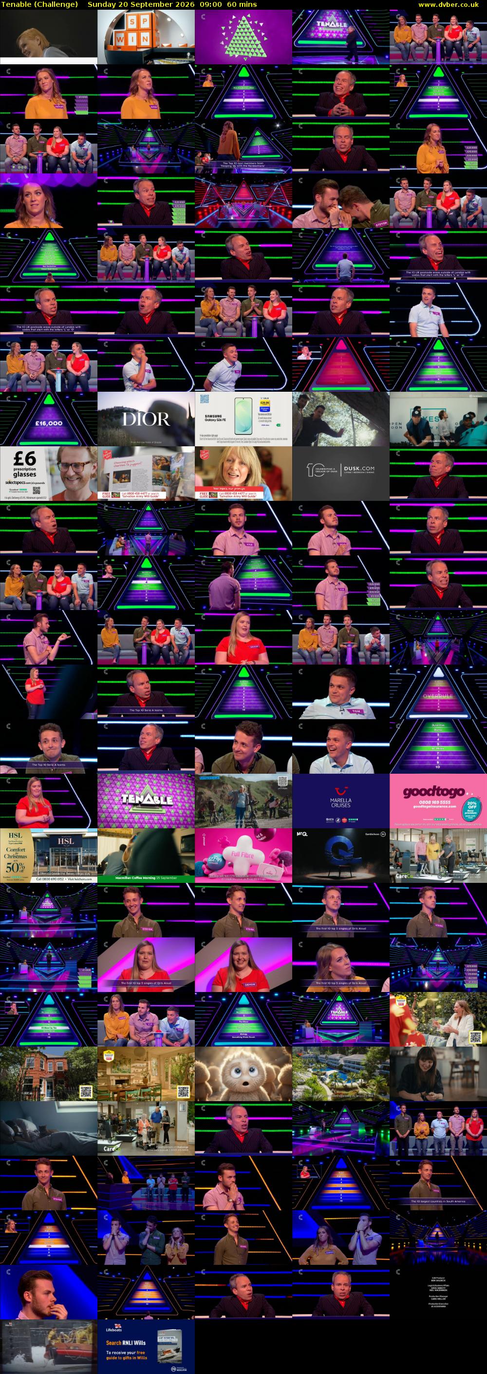 Tenable (Challenge) Sunday 20 September 2026 09:00 - 10:00