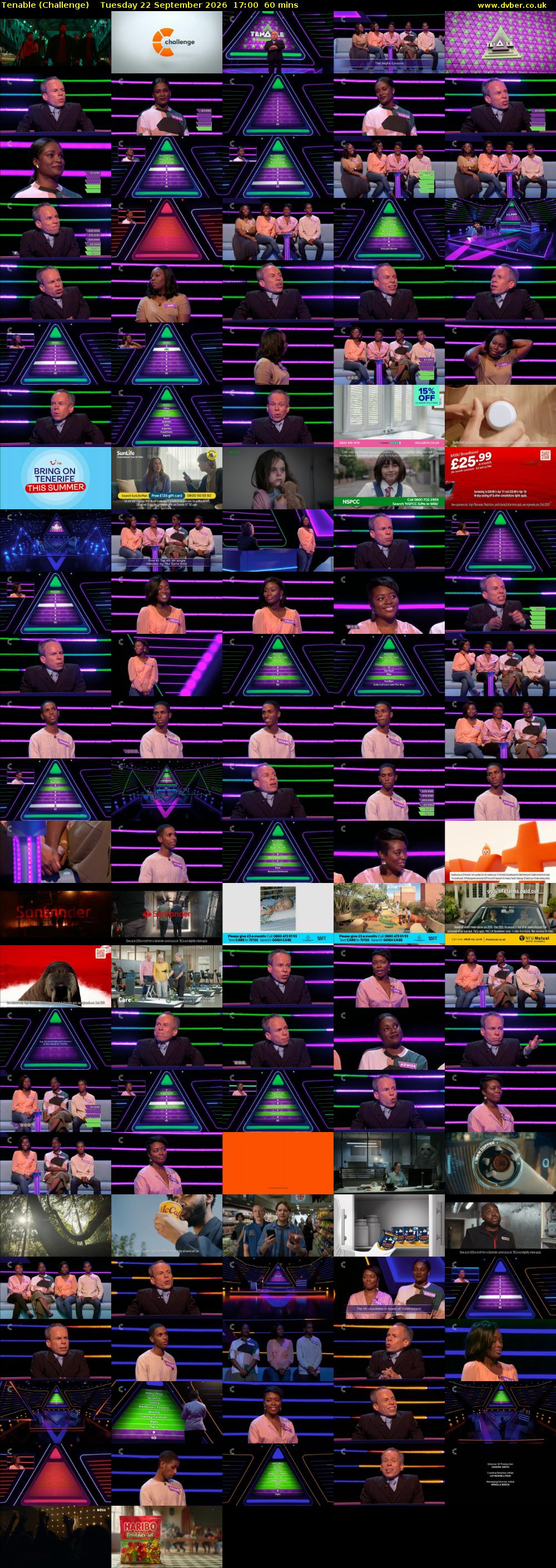 Tenable (Challenge) Tuesday 22 September 2026 17:00 - 18:00